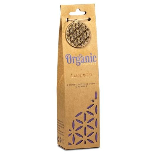 Quemador y Conos de Incienso Lavanda Organic Goodness 72g