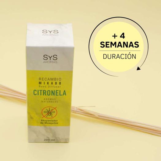 Recambio Mikado con Palos Citronela SYS 200ml