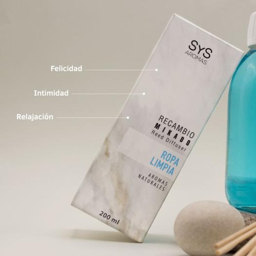 Recambio Mikado con Palos Ropa Limpia SYS 200ml