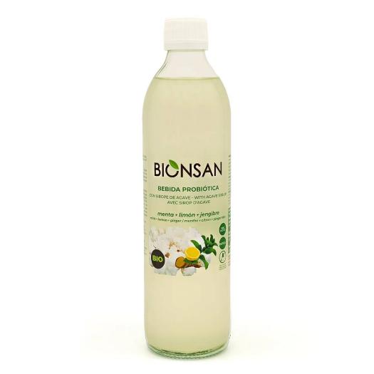 Refresco Probiótico Menta Limón y Jengibre Bio Cristal Bionsan 500ml