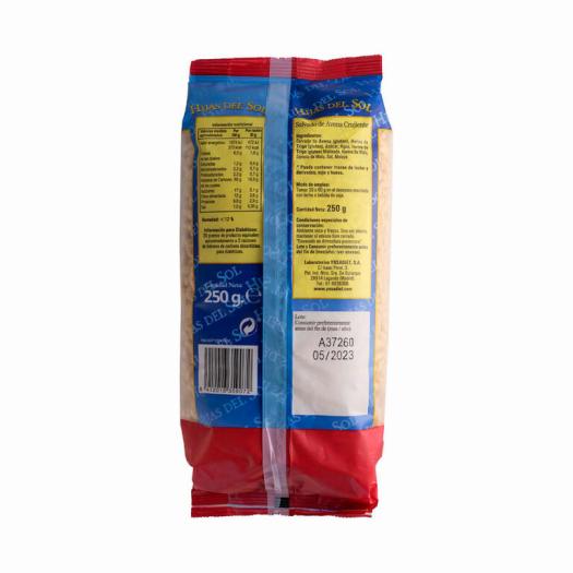 Salvado de Avena Crujiente Hijas del Sol Ynsadiet 250g