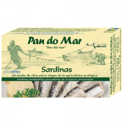 Sardinas en Aceite de Oliva Pan do Mar Bio 120g