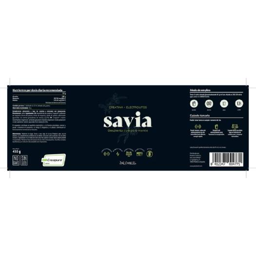 Savia: Creatina Creapure® + Eletrólitos Essenciais Paleobull 450g