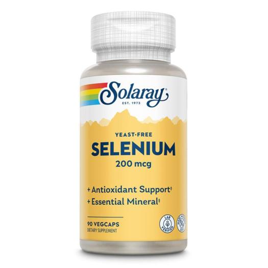 Selenio 200 mcg Sin Levadura Solaray 90 VegCaps