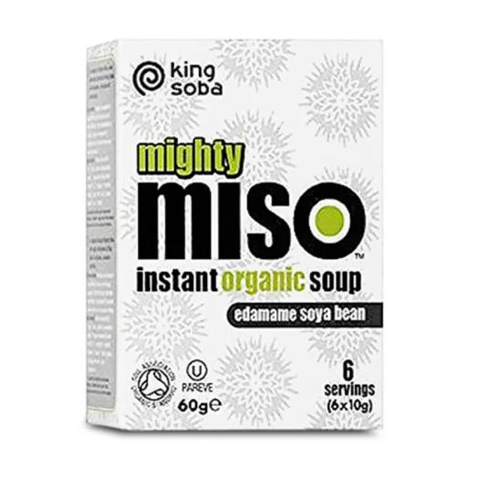 Sopa de Miso y Semillas de Edamame Sin Gluten King Soba Bio 6x10g