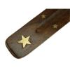 Soporte Incienso Madera Estrella 25cm
