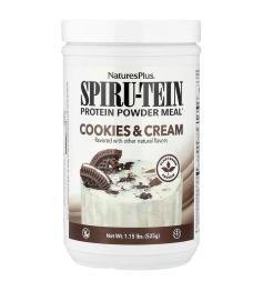 Batido de Proteína Vegetal Spiru tein Cookies & Cream Natures Plus 525g