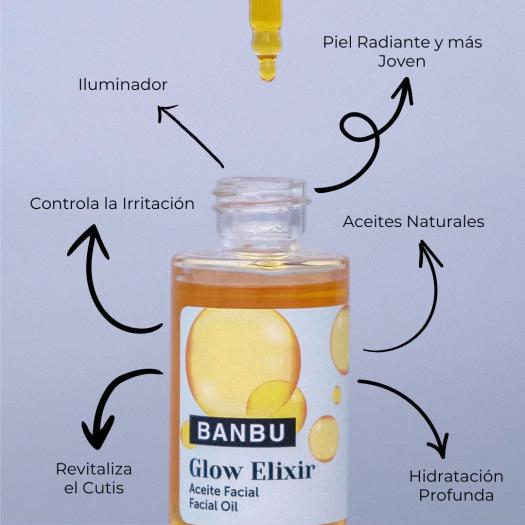 Sérum Facial Iluminador Glow Elixir Banbu 30ml