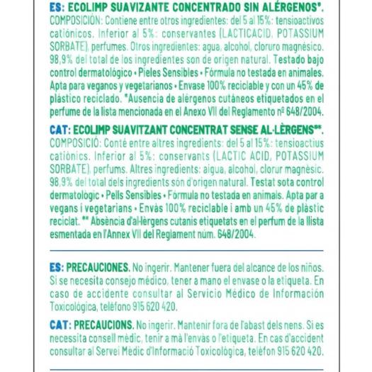 Suavizante Concentrado Aroma Natural Ecomimidú Bio 750ml