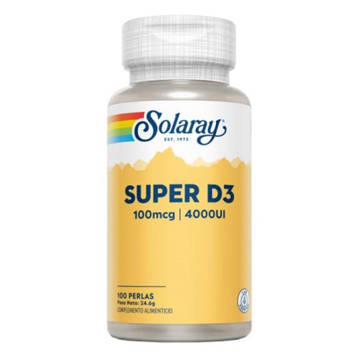 Super D3 400UI Solaray 100 Perlas