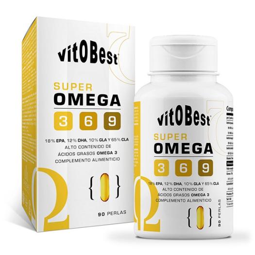 Super Omega 3-6-9 100mg Vitobest 90 Perlas