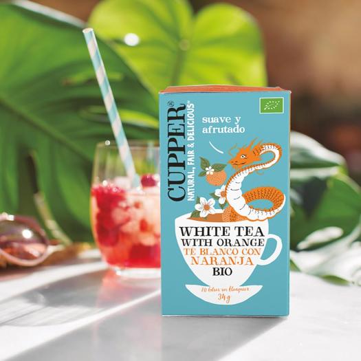 Té Blanco con Naranja Cupper Bio 20 bolsitas