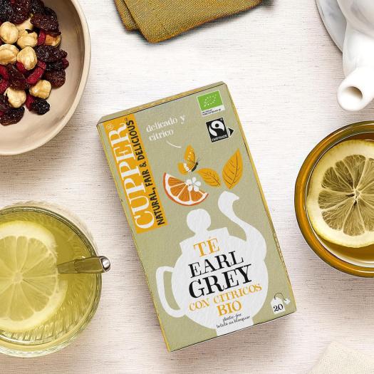 Té Earl Grey con Cítricos Cupper Bio 20 bolsitas