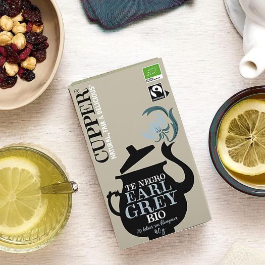 Té Negro Earl Grey Cupper Bio 20 bolsitas