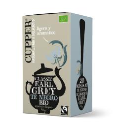 Té Negro Earl Grey Cupper Bio 20 bolsitas