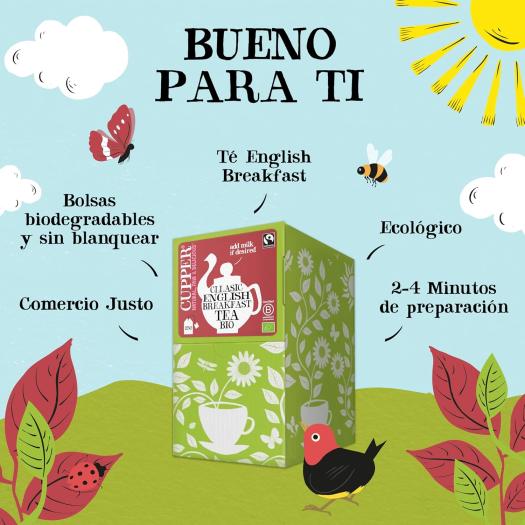 Té Negro English Breakfast Cupper Bio 250 bolsitas