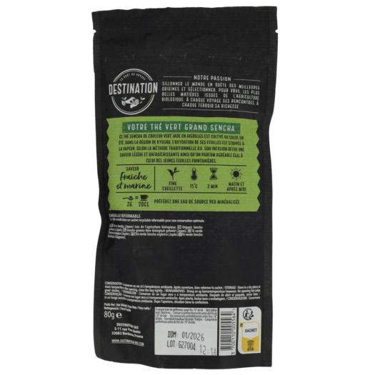 Té Verde Sencha Premium Uji Japón Destination Bio 80g