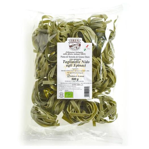Tagliatelle de Trigo con Espinacas Iris Bio 500g