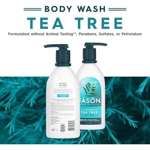 Tea Tree Gel de baño y ducha Jason 887 ml
