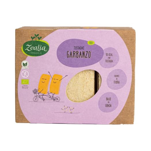 Tostadas de Garbanzo Sin Gluten Zealia Bio 120g