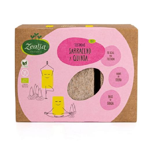 Tostadas de Sarraceno y Quinoa Sin Gluten Zealia Bio 120g