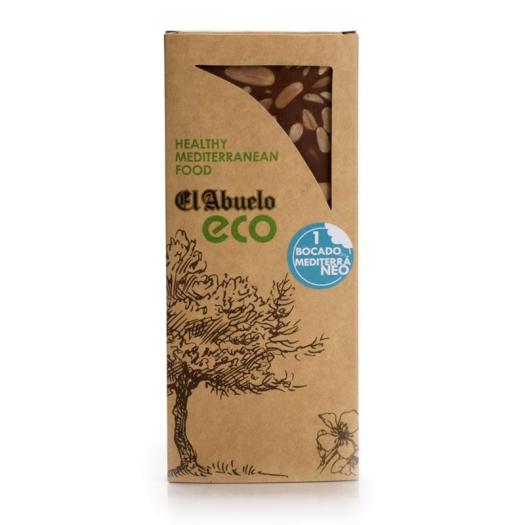 Turrón de Chocolate con Almendras Sin Gluten El Abuelo Bio 200g