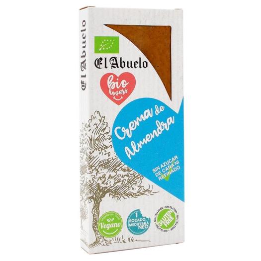 Turrón Vegano Sin Gluten de Crema de Almendras El Abuelo Biolovers Bio 200g