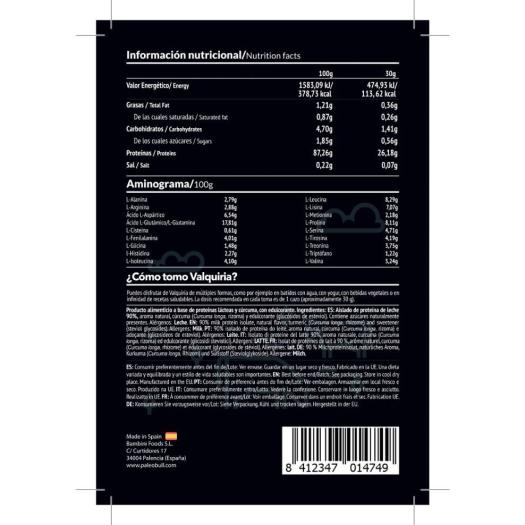 Valquiria  Baunilha Proteína de Leche de Vacas Galega Paleobull 750g