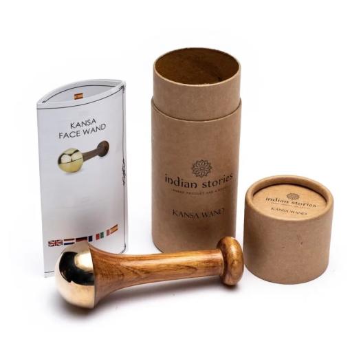 Varita Kansa Ayurvédica para Masaje Facial