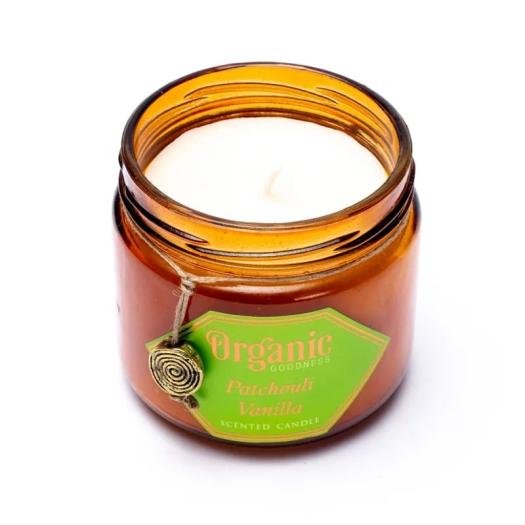 Vela de Cera de Soja Pachulí y Vainilla Organic Goodness 200g