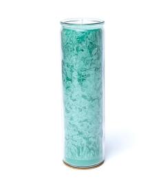 Vela de Estearina Verde Sin Perfume 21x6,5cm