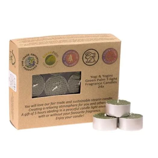 Velas de Té Nightlights Franquincienso Estearina Fairtrade PACK 24 uds