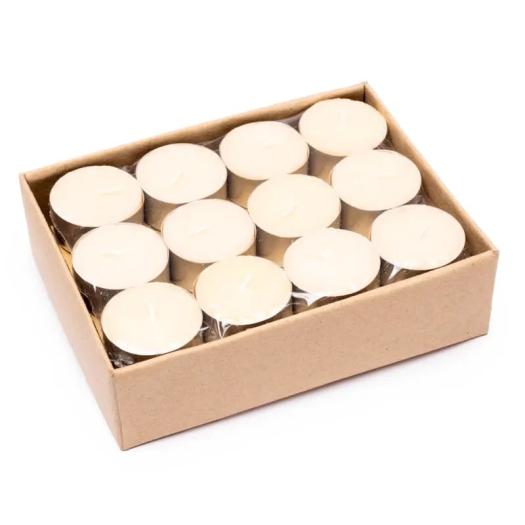 Velas de Té Nightlights Jazmín Estearina Fairtrade PACK 24 uds