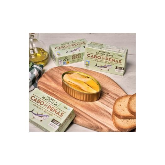 Ventresca de Atún Claro Aceite de Oliva Cabo de Peñas Bio 111g