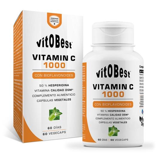Vitamina C 1000 y Bioflavonoides Vitobest 60 Cápsulas