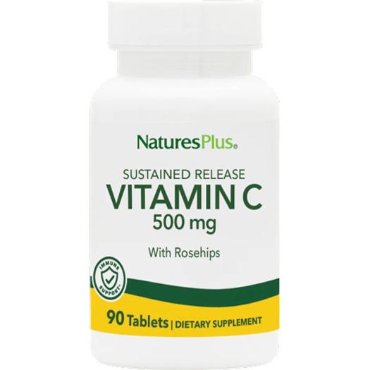 Vitamina C 500 mg con Escaramujo Natures Plus 90 Comp