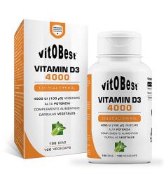 Vitamina D3 4000 Vitobest 100 Cáps