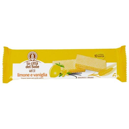 Wafer de Limón y Vainilla La Citta del Sole Bio 125 g