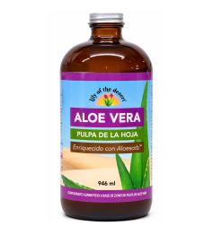 Zumo de Aloe Vera Pulpa Hoja (Vidrio) Lily of the Desert 946 ml