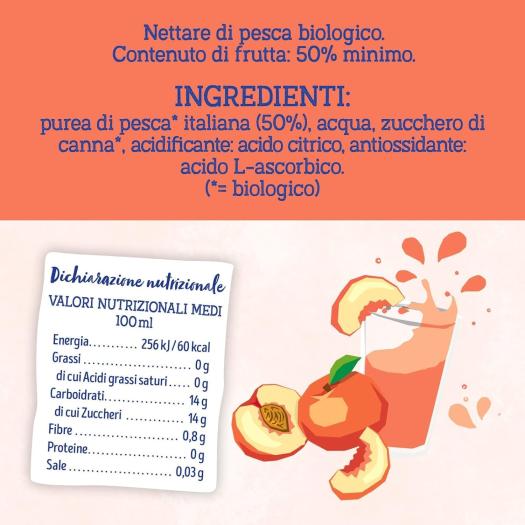 Zumo de Melocotón IsolaBio Bio 3x200ml